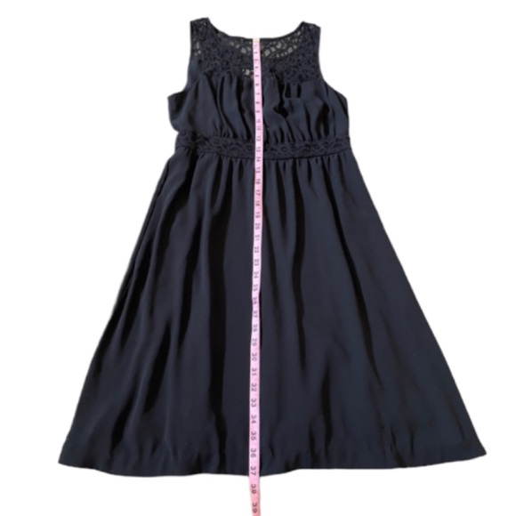 Anthropologie HD in Paris Black Sleeveless Dress Size 8 - Picture 6 of 7